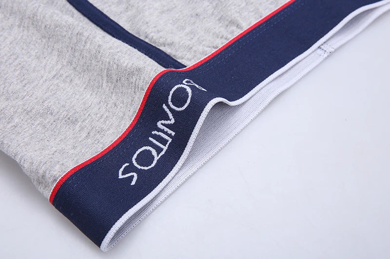 Men's Cotton Boxer Briefs, 4-Pack — Soft Letter-Waistband Underwear