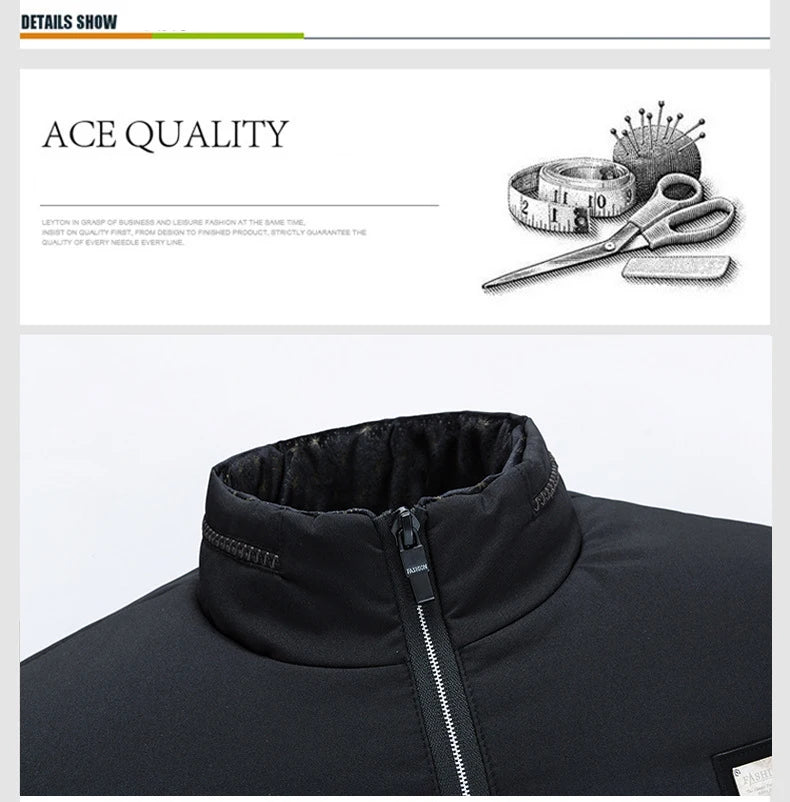 Men's Fleece-Lined Puffer Jacket