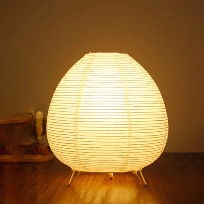 Japanese Rice Paper Table Lamp – Lantern Style