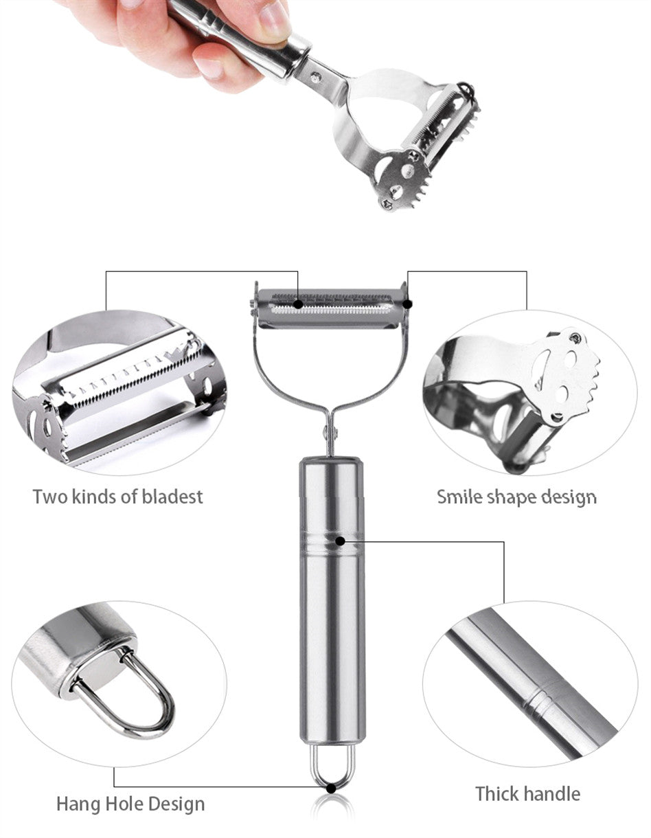 Stainless Steel Vegetable Grater and Peeler