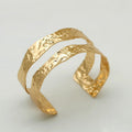 Hammered Metal Cuff Bangle