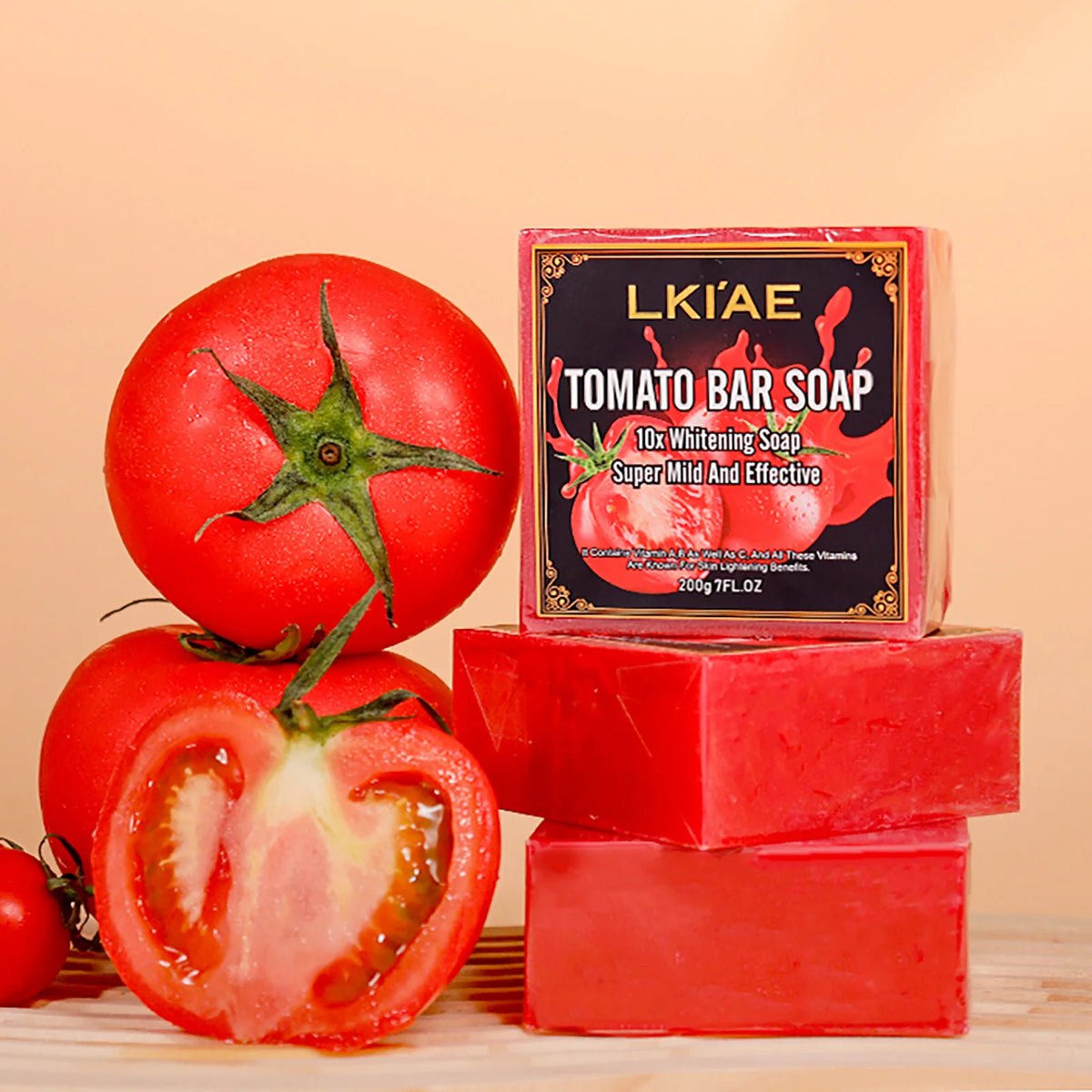 Organic Tomato Soap Bar — Deep Cleanse, Exfoliate & Moisturize