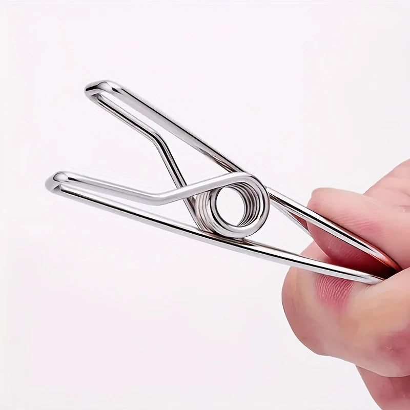 Stainless Steel Clothes Pins 20-Pack – Multi-Purpose Utility Clips for Laundry & Kitchen