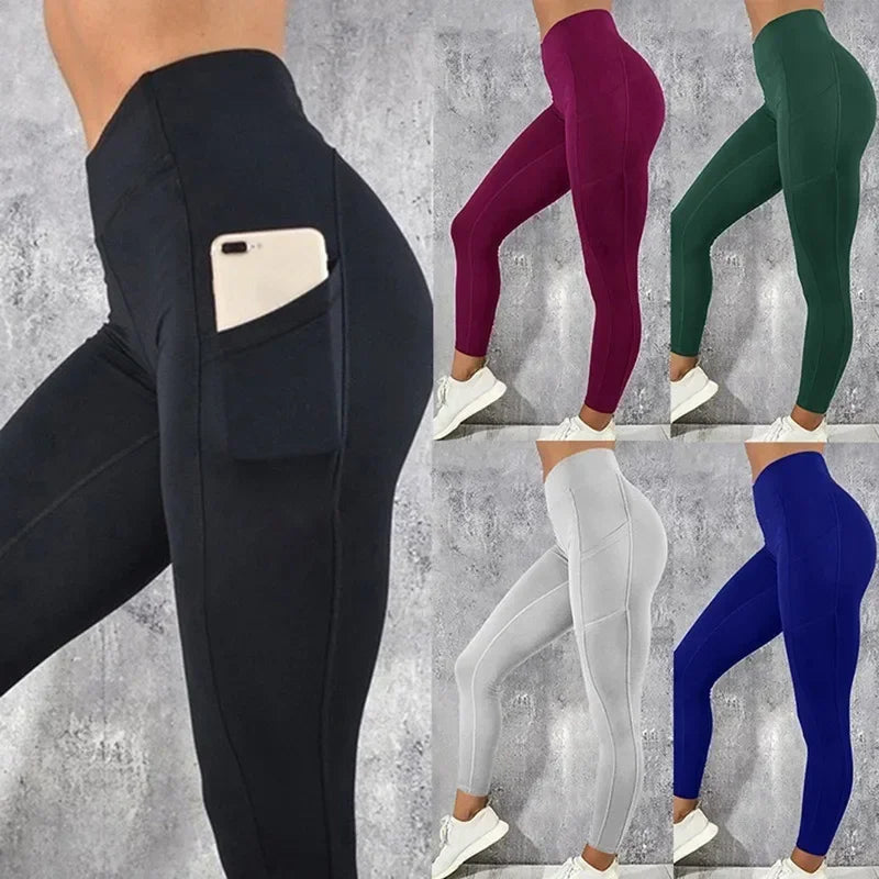 Women's High Waist Yoga Leggings with Pockets