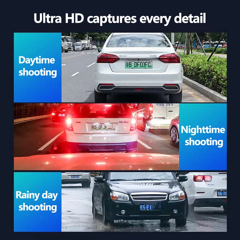 4K/2K WiFi Dash Cam with 24H Parking Monitor – Mini Front Car Camera, 170° Wide Angle