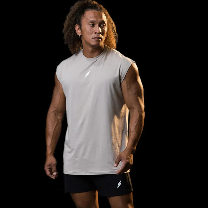 Men's Quick-Dry Sleeveless Athletic Shirt
