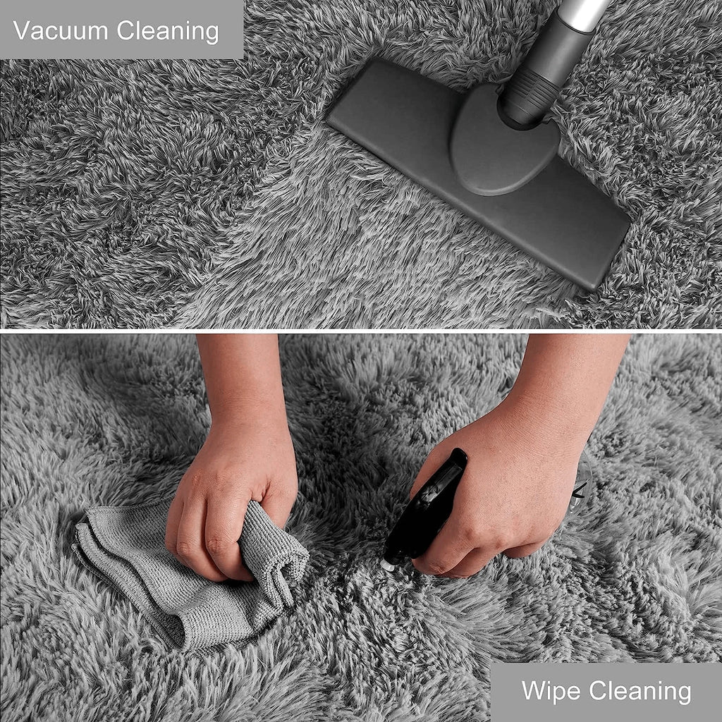 Fluffy Shag Area Rug – Soft Plush Carpet for Living Room