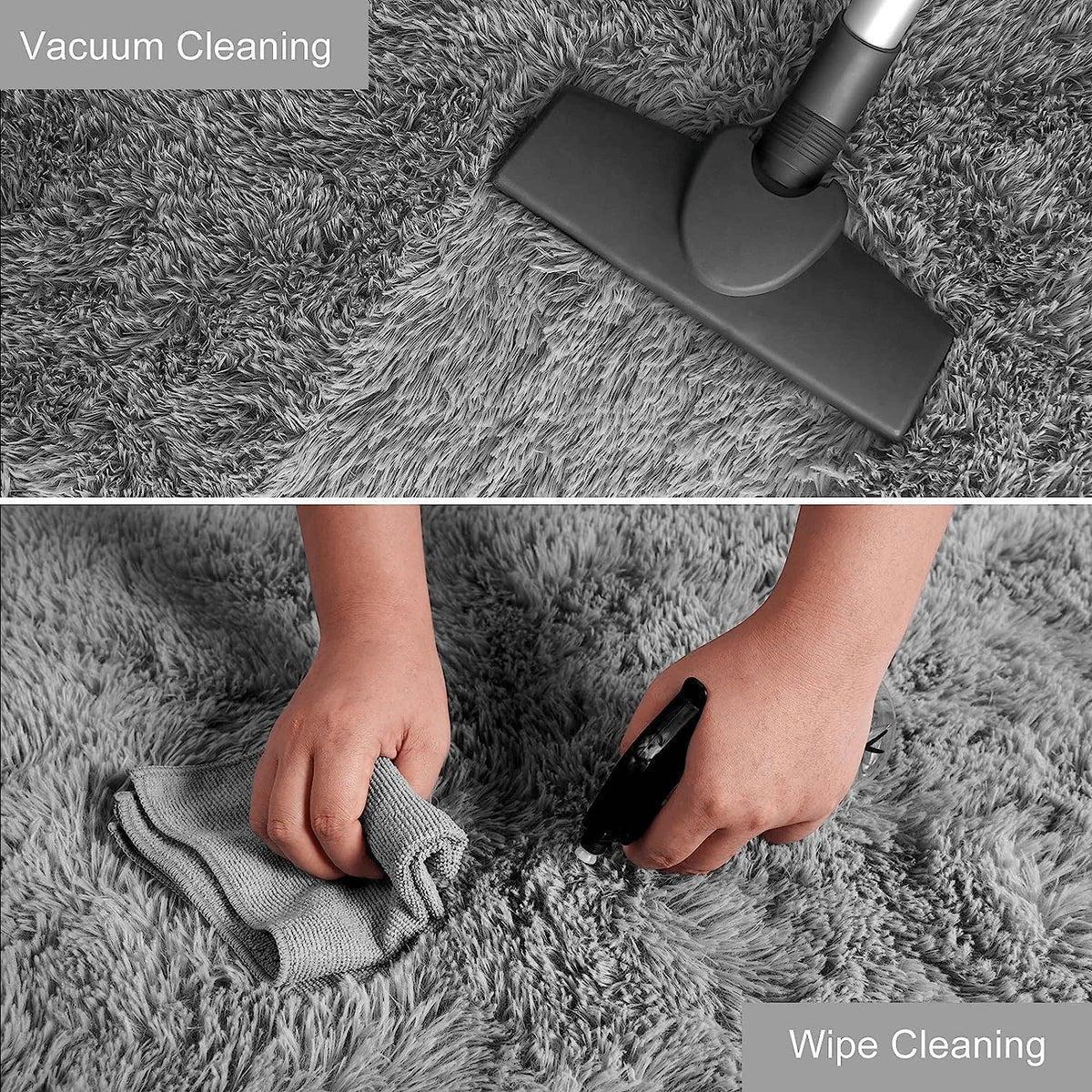 Fluffy Shag Area Rug – Soft Plush Carpet for Living Room