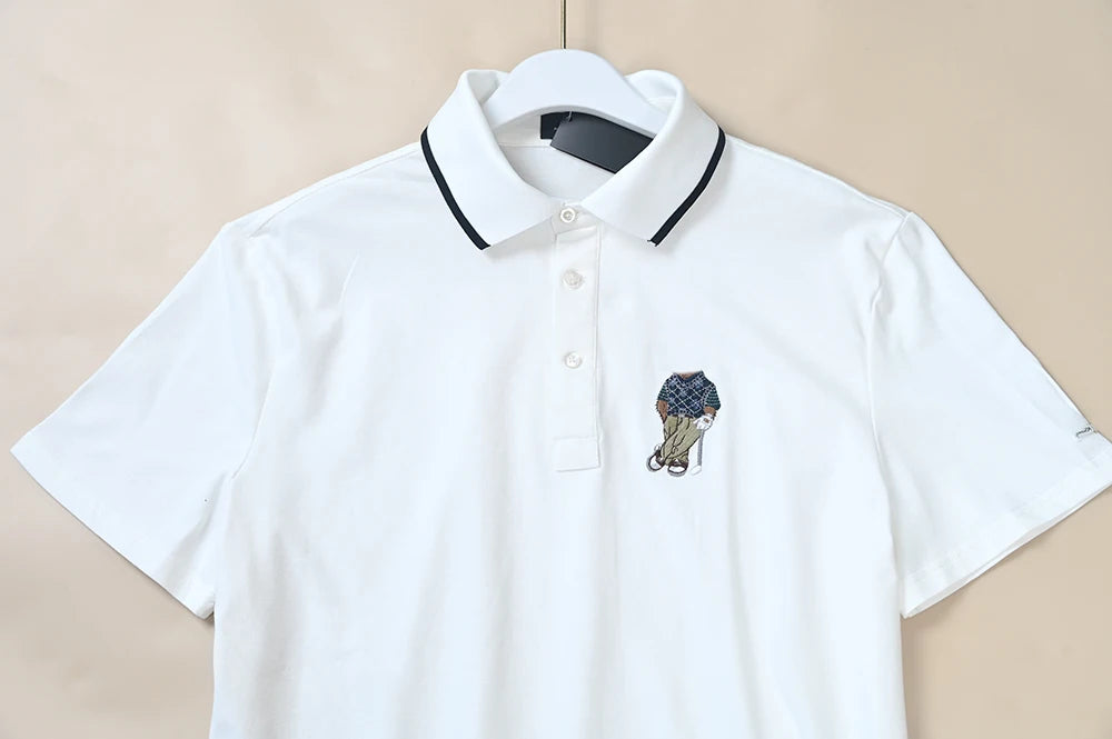 Men's Embroidered Short-Sleeve Shirt