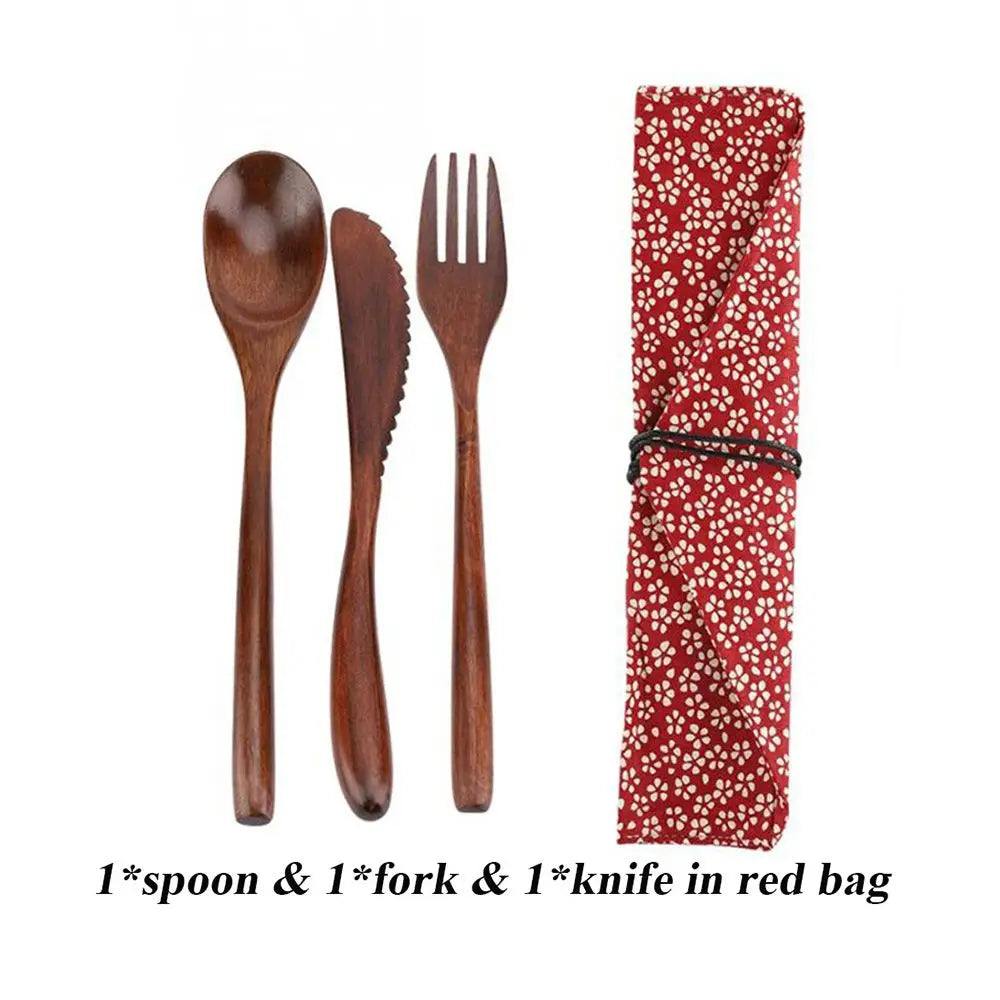EcoBite Portable Bamboo Cutlery Set