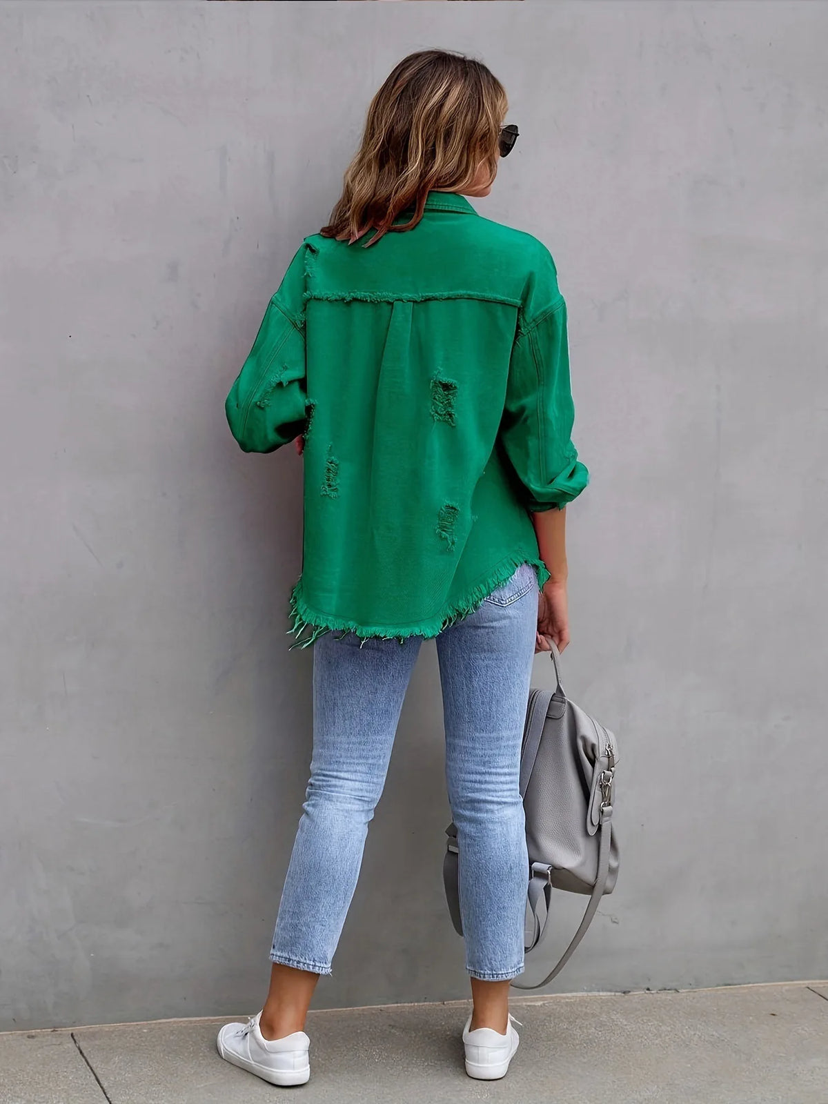Women's Mid-Length Denim Jacket