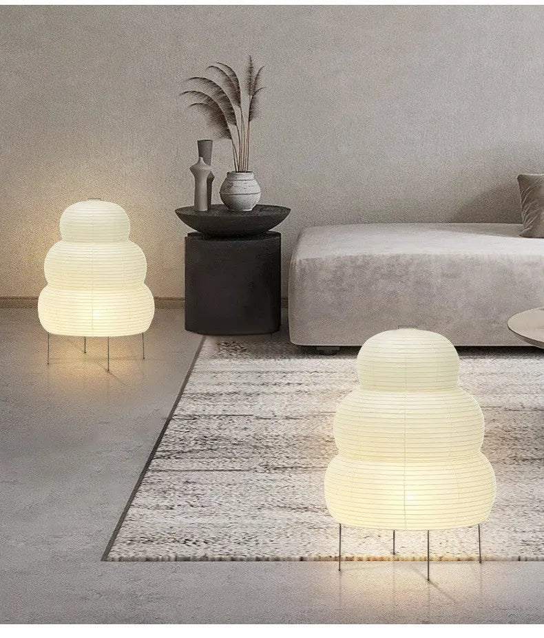 Akari Noguchi-Style Paper Table Lamp