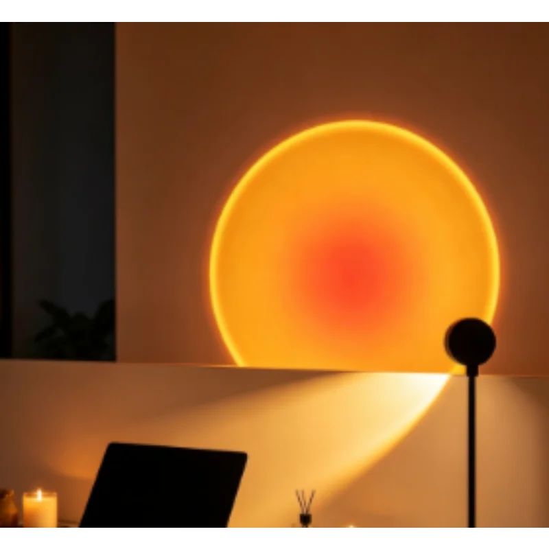 Solara Sunset Projection Lamp – USB Mood Light with 360° Rotation