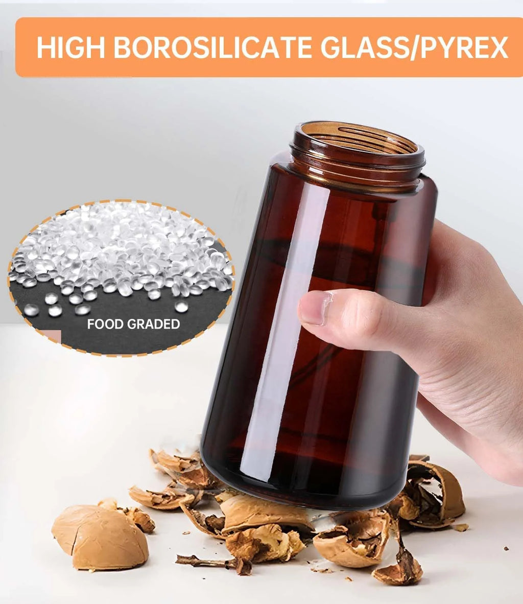 2-in-1 Glass Oil Dispenser & Sprayer – Olive Oil Mister Bottle