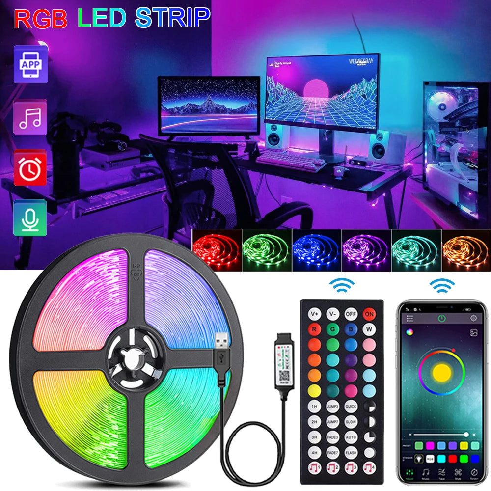 LumaStrip RGB Music-Sync LED Strip Lights – App & Remote Control