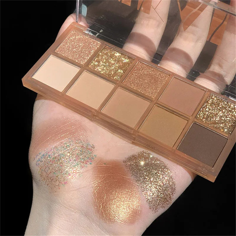 Ten-Color Matte Eyeshadow Palette