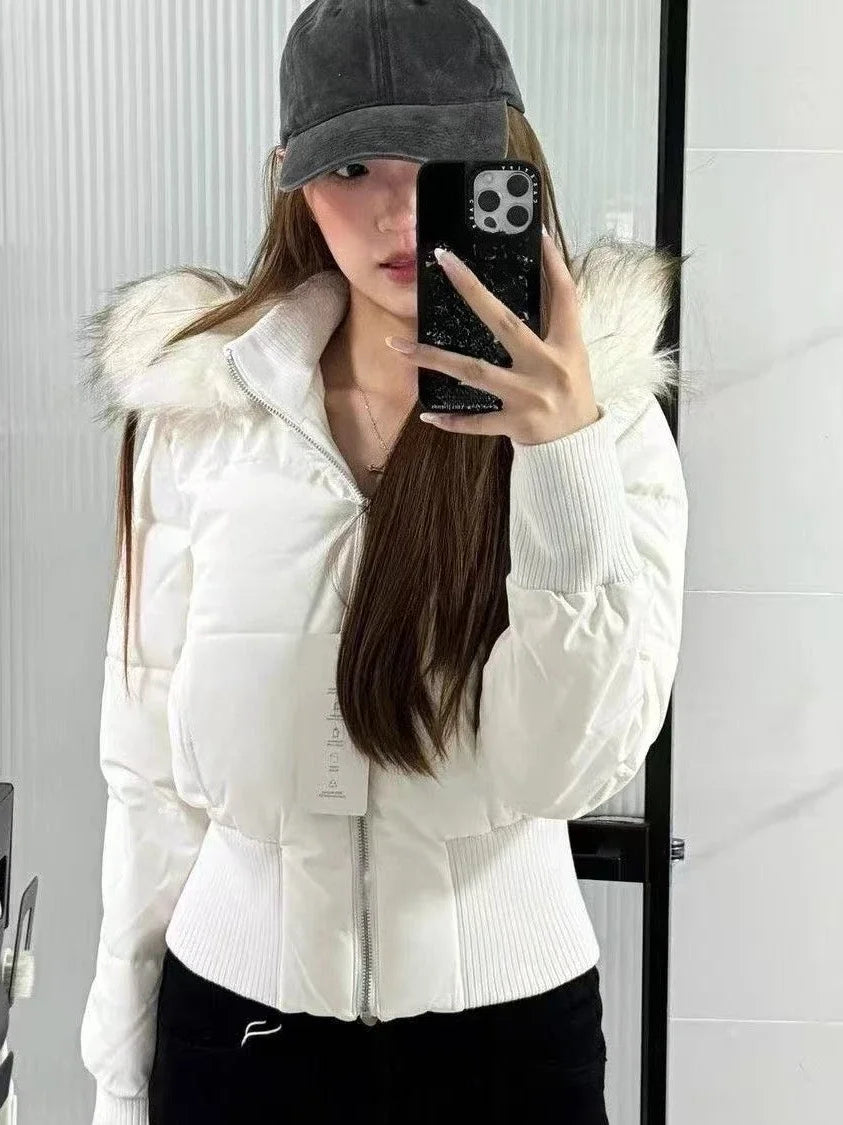 Women's Retro Puffer Parka Jacket