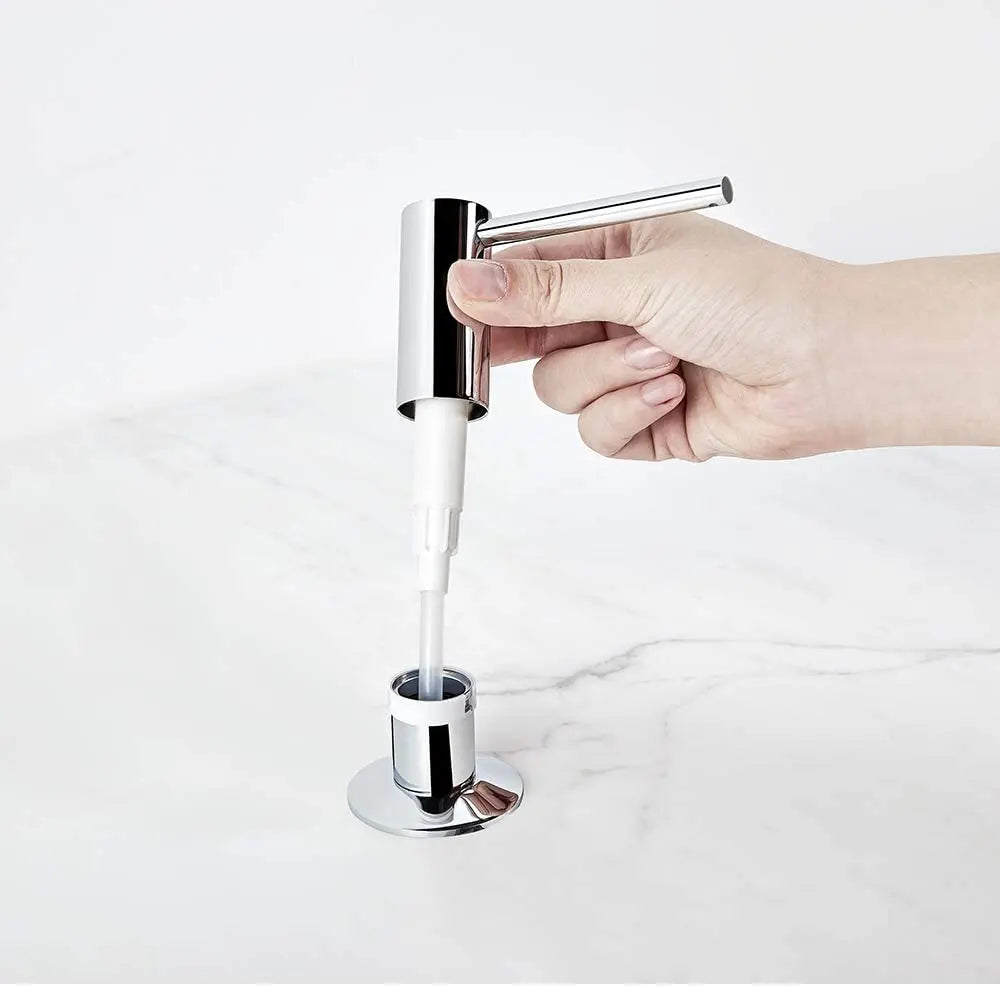 Matte Black Liquid Soap Dispenser with Brass Pump, 500ml