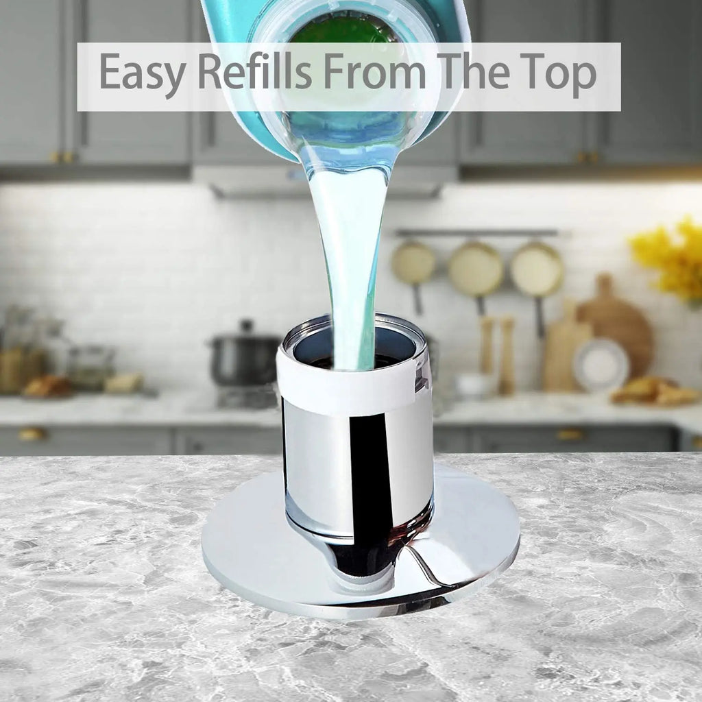 Matte Black Liquid Soap Dispenser with Brass Pump, 500ml